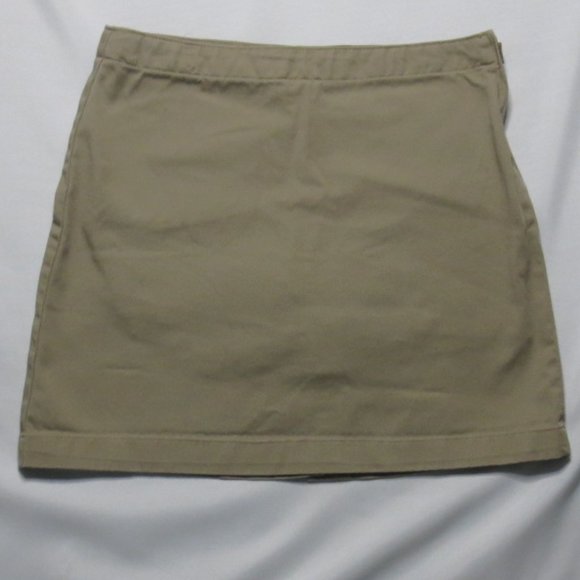Lands' End Other - LANDS END girls KHAKI skort UNIFORM tan SKIRT summer ADJUSTABLE size 14